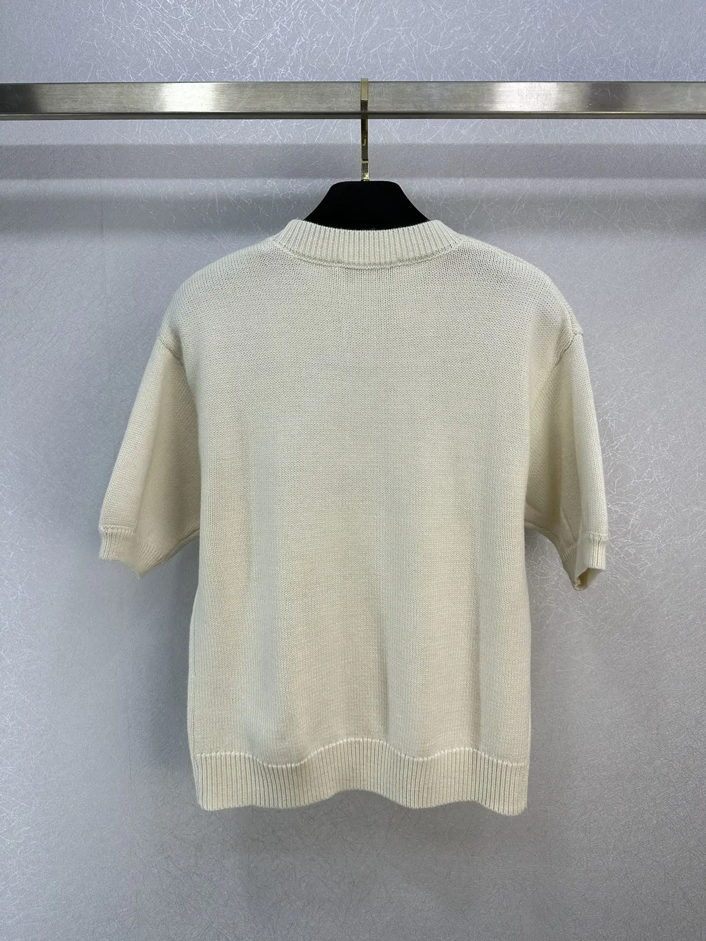 

2024 Spring Summer Short Sleeved Sweater Women's Causal Versatile Solid Color Knitted Top Women Pullovers