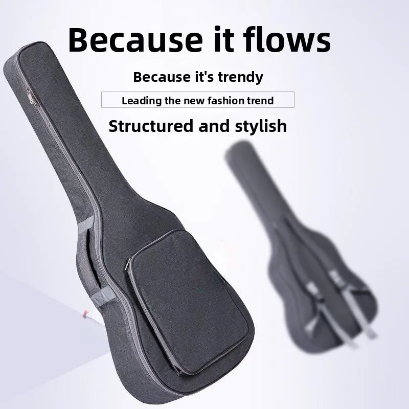 Guitar Bag Electric Bass Bag Thiened Cotton Guitar Bapa Instrument Case Banjo Bag Acoustic Bass Guitar Bag Travel Music Instrument