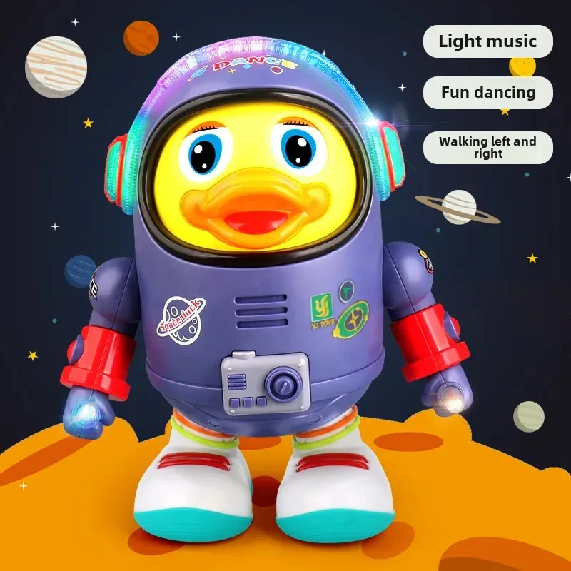 Dance Singing Space Duck Toy Electric Plush Robot Children's Popular Internet Celebrity Duck Jumping Swinging Machine