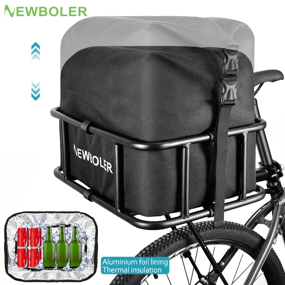 Velo Electrique Bike Basket Rear Large Heavy Duty Metal Electric