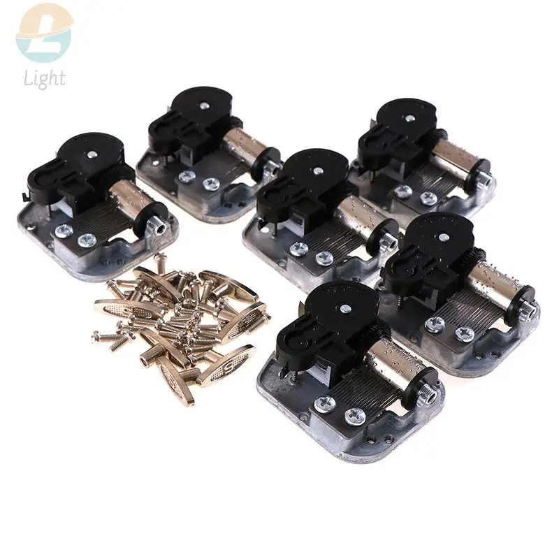 7 Songs Mechanical DIY Windup Music Box Sankyo Musical Movement + Screws + Key Christmas Gift Ornament Gift Box Accessories 2