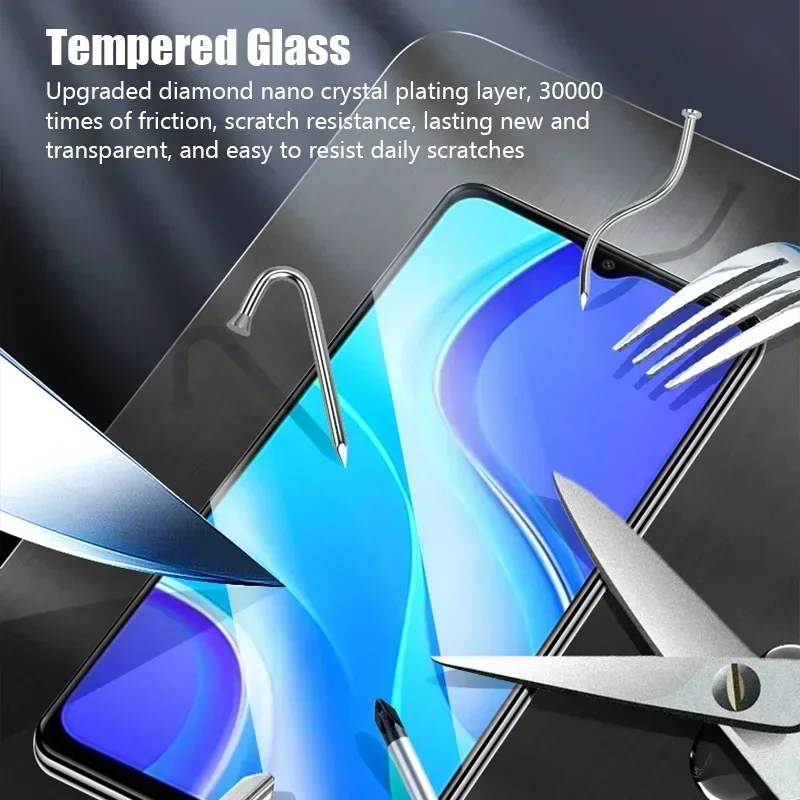 2PCS Tempered Glass for Redmi Note 12 11 10 9 8 7 Pro Plus 12S 11S 10S 9S 9T Screen Protector for Redmi 12 12C 10C 9A 9C Glass