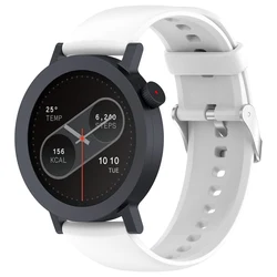 Premium Silicone Strap for Smartwatch - Elegant and Durable Replacement Band Bracelet (White)