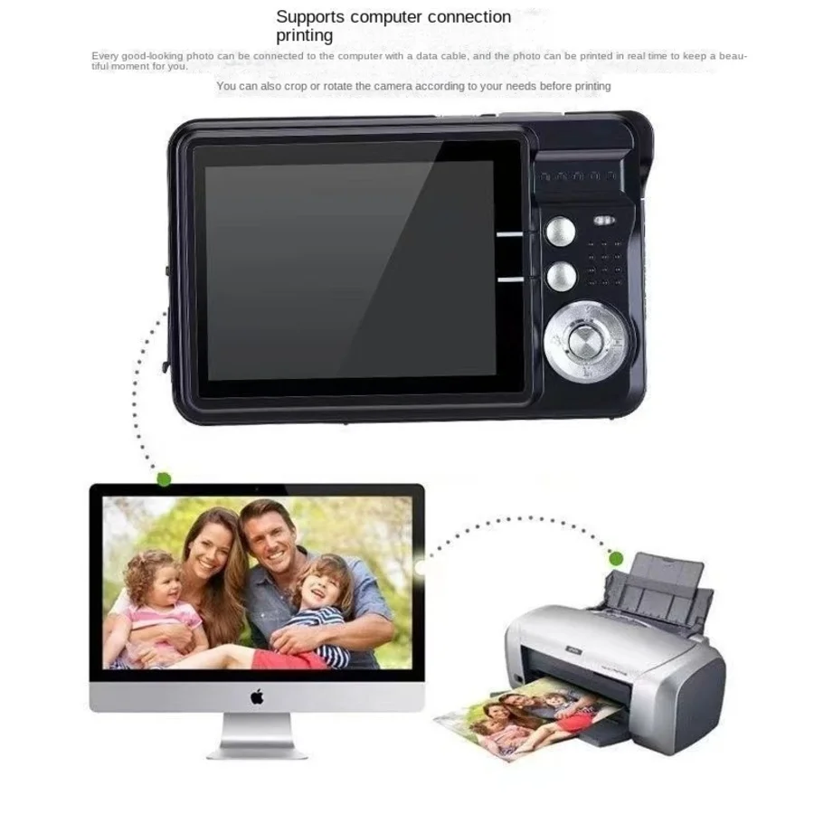 2.7 Inch Lcd-Scherm Studentencamera 8x Zoom Speelgoedcamera Usb2.0 Interface Sport Entertainment Maximale Opslag 32G