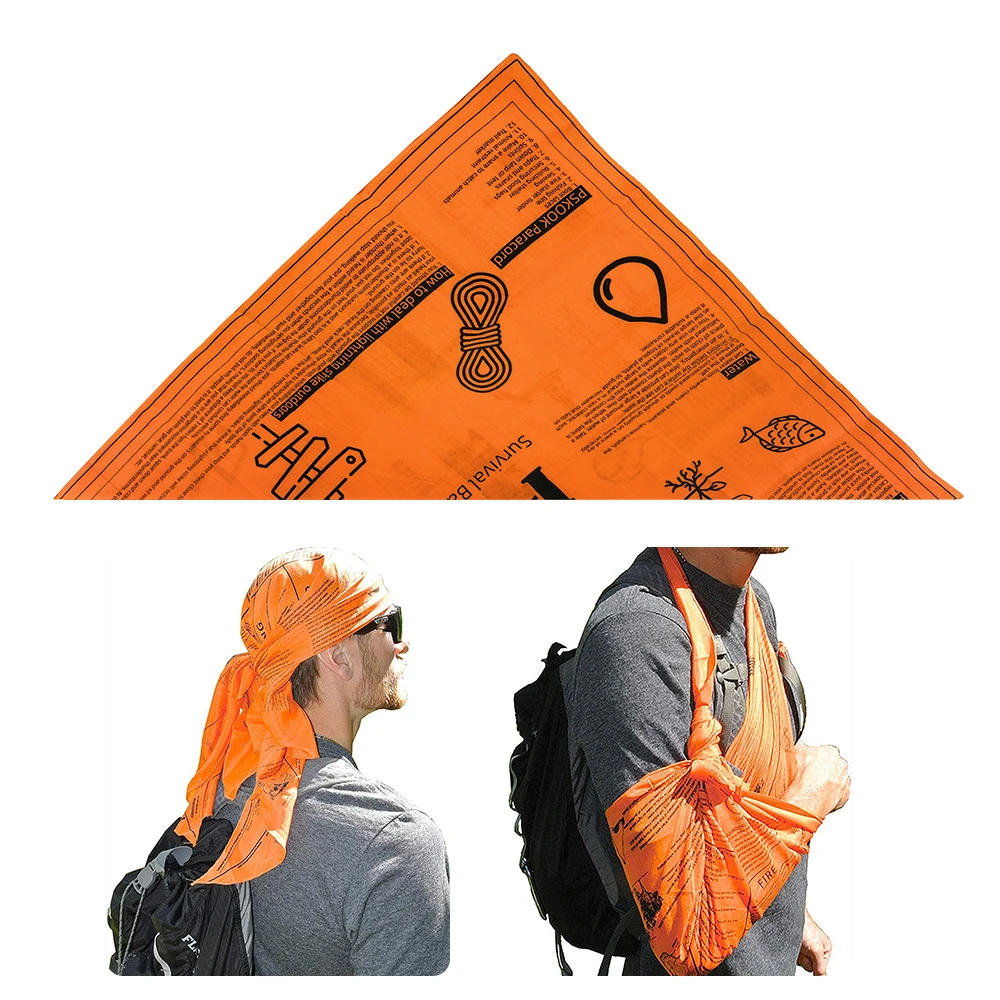 Survival Bandana with Heavy Duty Construction, Easy to Read Tips