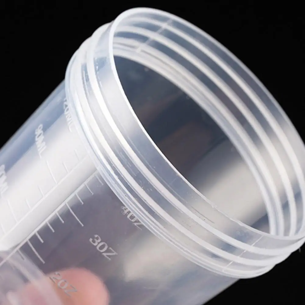 4Pcs Salad Dressing Containers Measuring Cup Set With Threaded Lid Clear Scale Design Leak-Proof Fishing Bait Containers 체커 5
