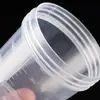 4Pcs Salad Dressing Containers Measuring Cup Set With Threaded Lid Clear Scale Design Leak-Proof Fishing Bait Containers 체커 5