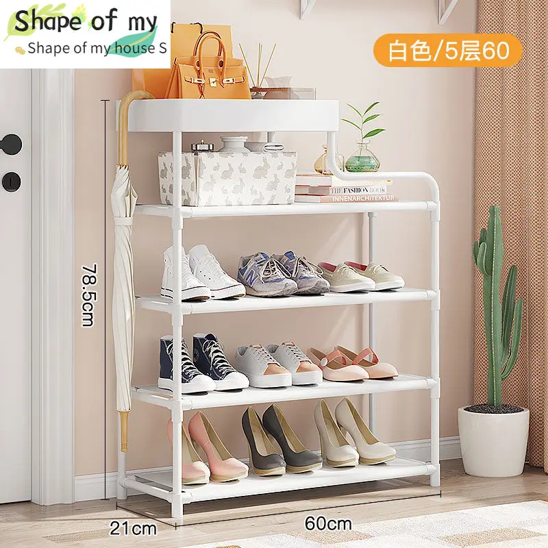 OWKAY Multi-Layer Simple Shoe Rack Doorway Household Small Shoe Rack  Space-Saving Economy Student Dormitory Rental Narrow Shoe Cabinet