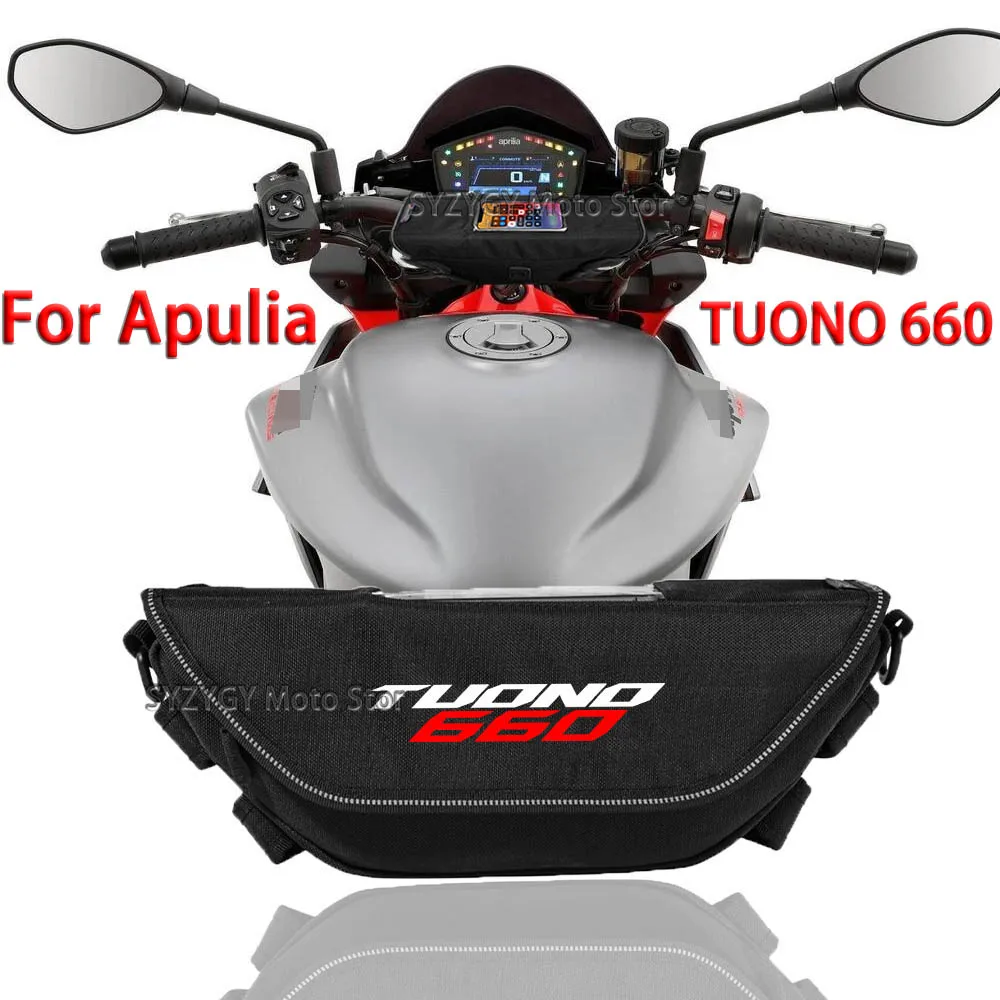 For Aprilia TUONO660 tuono 660 tuono660  Motorcycle accessory  Waterproof And Dustproof Handlebar Storage Bag  navigation bag for triumph tiger 900 trident 660 aprilia tuareg 660 motorcycle storage accessories side waterproof hard shell luggage bags