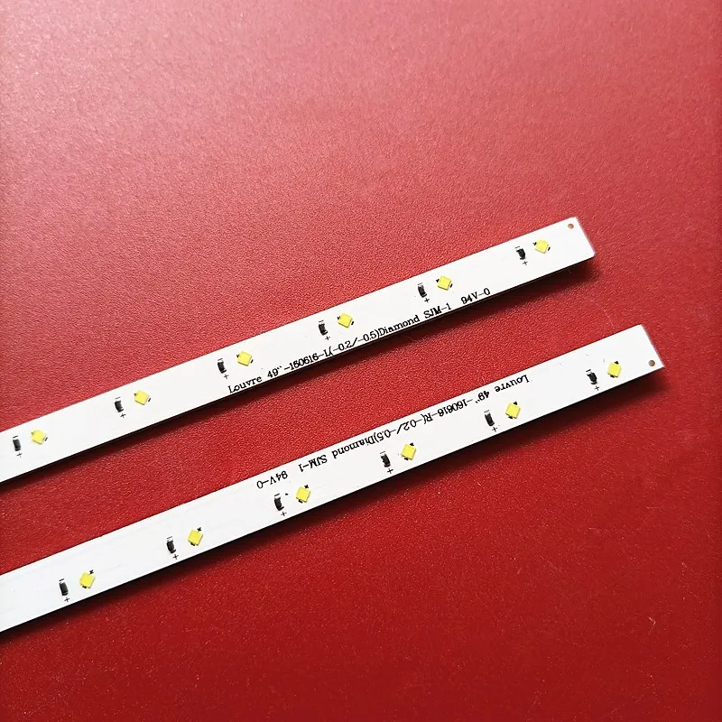 2 PCSLED backlight strip for Sam sung UE49K5100AU UN49K5300 UE49K5100 CY-FK049BNEV3H 49K5100A UE49K5100AK UE49K5100AW UE49K5300A 3
