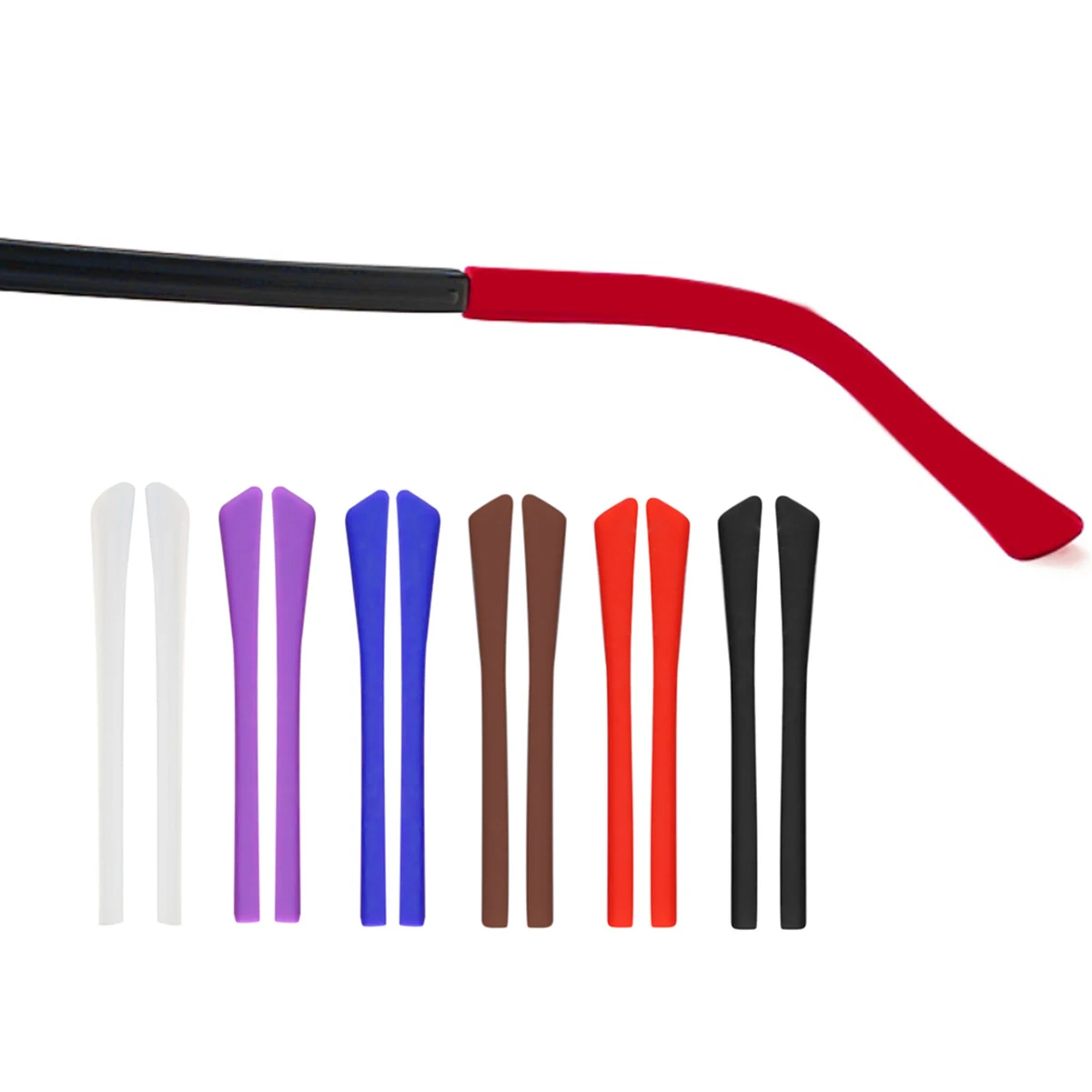 Silicone Anti-Drop Eyewear Retention Strap with Earmuff Attachments