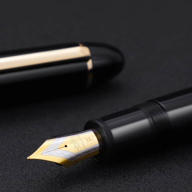 Jinhao X159 만년필 고품질 대형 배럴 아크릴 파인 F 0.5mm 펜촉 쓰기 잉크 펜 사무용품 문구
