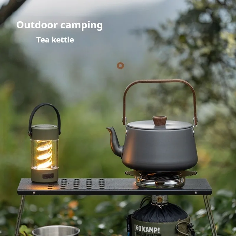 Camping Cookware Camping Cookware Set Coffee and Tea Kettle Outdoor Aluminum Alloy Kettle Portable
