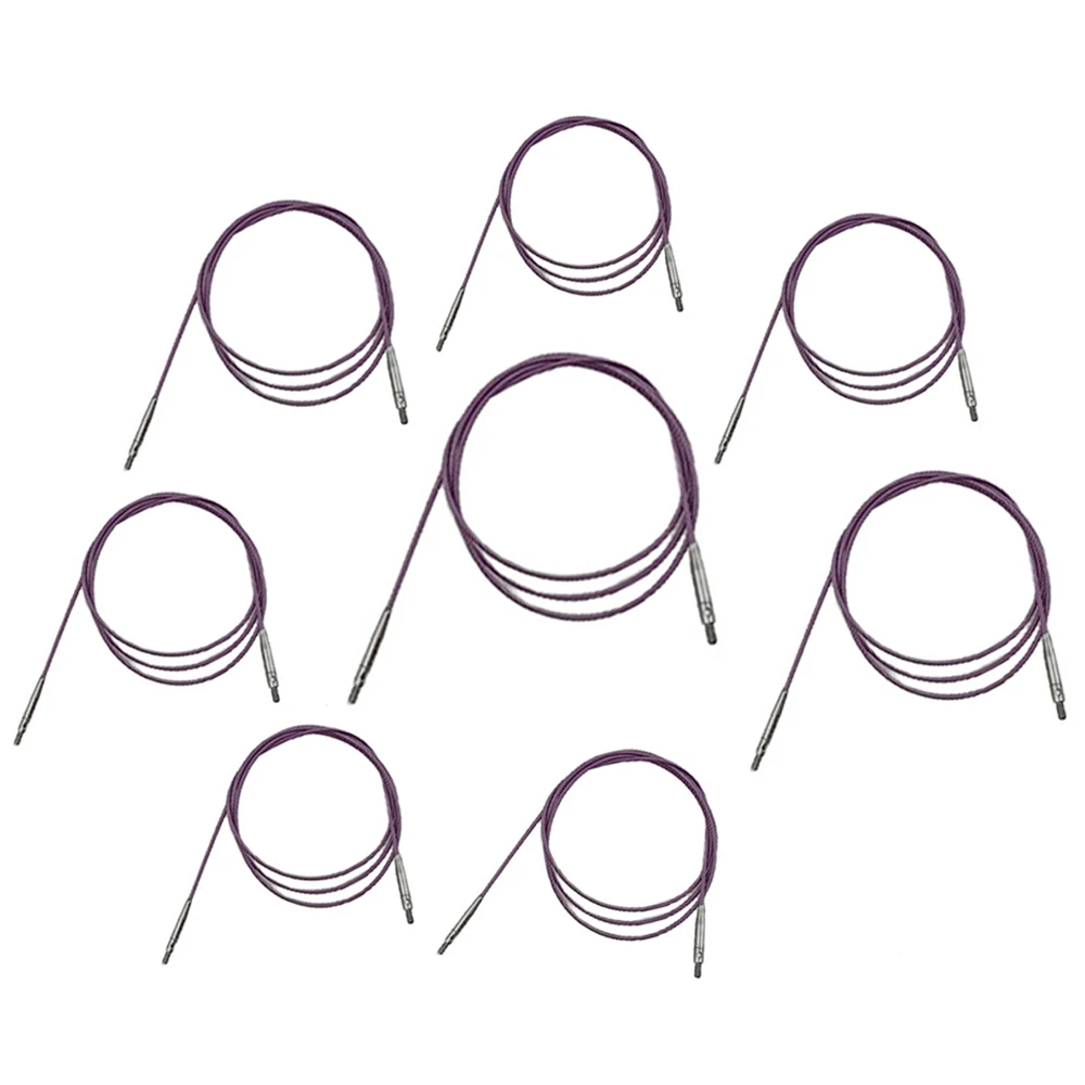 1 x austauschbare tunesische Häkelnadeln, Kabel, Rundstricknadel, Verbindungsleitung 360 ° Gedrehtes 16 cm-100 cm langes Verbindungskabel – Detail 10