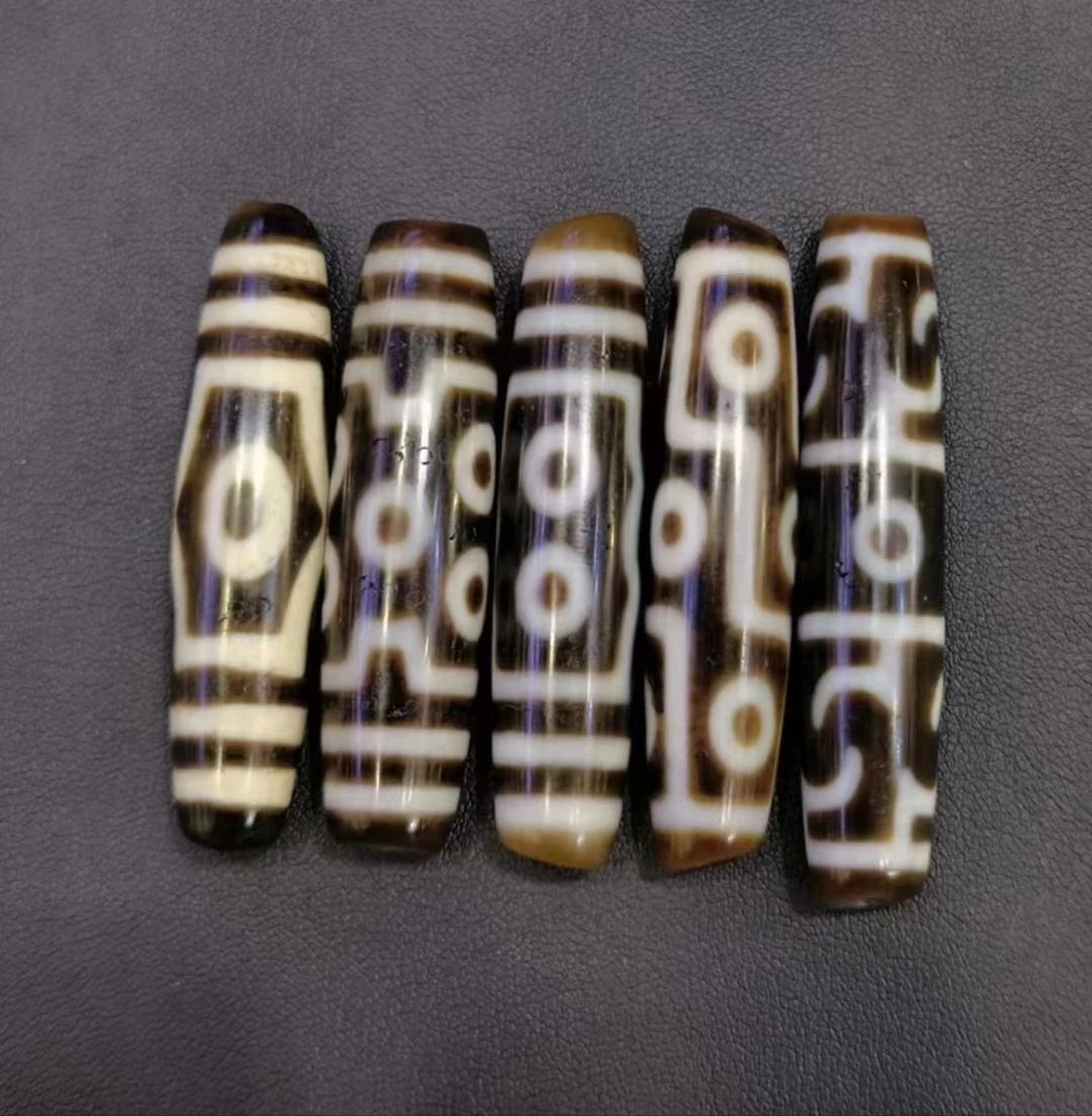 

5pcs / Combos Bijoux charms abalorios jewelry making natural agate dzi ethnic style high quality gemstone beads wholesale