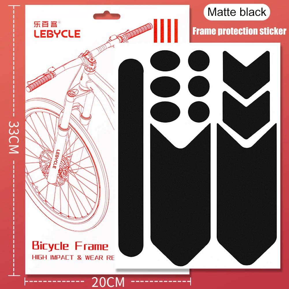 MTB Bicycle Bike Frame Protector Film Anti-Scratch Stickers Protection Kit New 