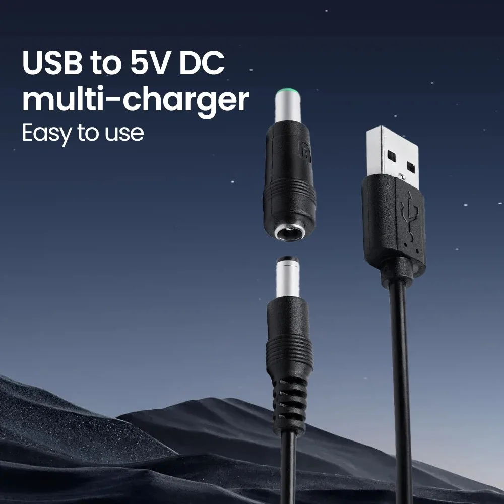 USB-DC 부스트 케이블, 5.5x2.1mm 잭 전원 코드, WiFi 라우터 모뎀 ..
