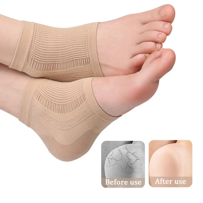 Heel Socks Mesh Gel Silicone Moisturizing Anti-wear