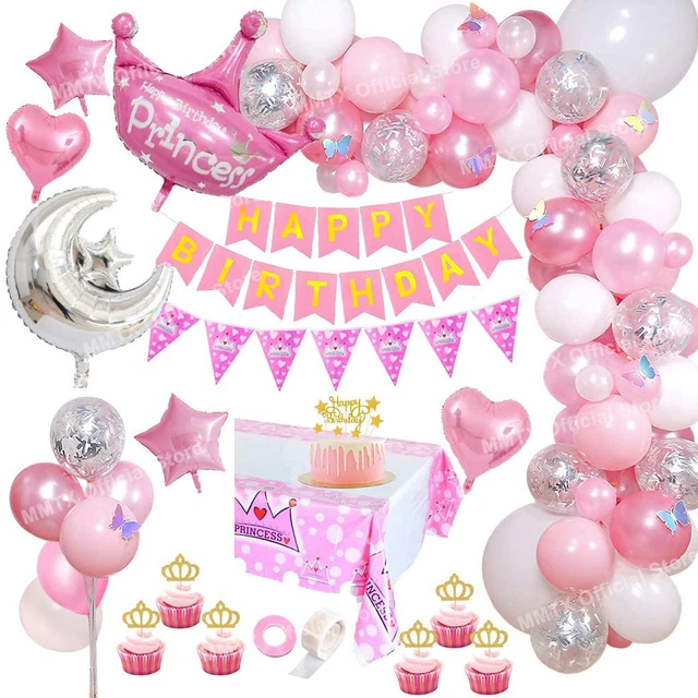 Guirxiété de ballons décoratifs pour premier anniversaire d'enfant,  fournitures de fête préChristophe, couronne pour garçon et fille de 1 an -  AliExpress