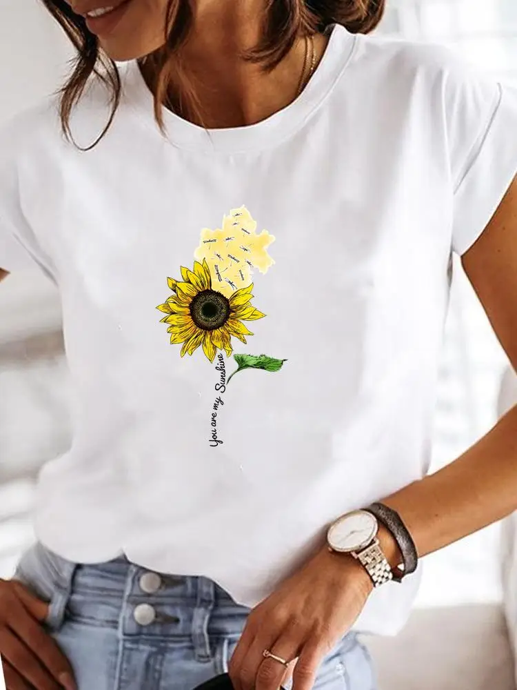 

Женская футболка с коротким рукавом и графическим принтом, в стиле 90-х