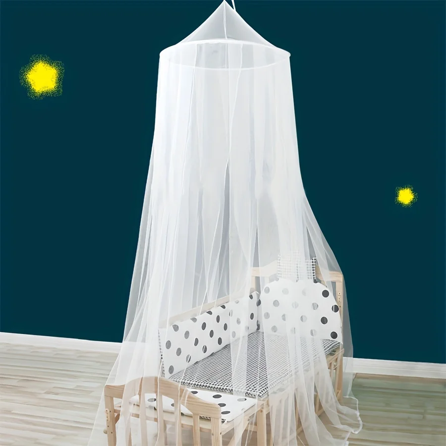 【Premium Quality】 1pc Foldable Bed Net with Hanging Hook, Soft Mosquito Net with Canopy, Room Decoration Mesh Net.