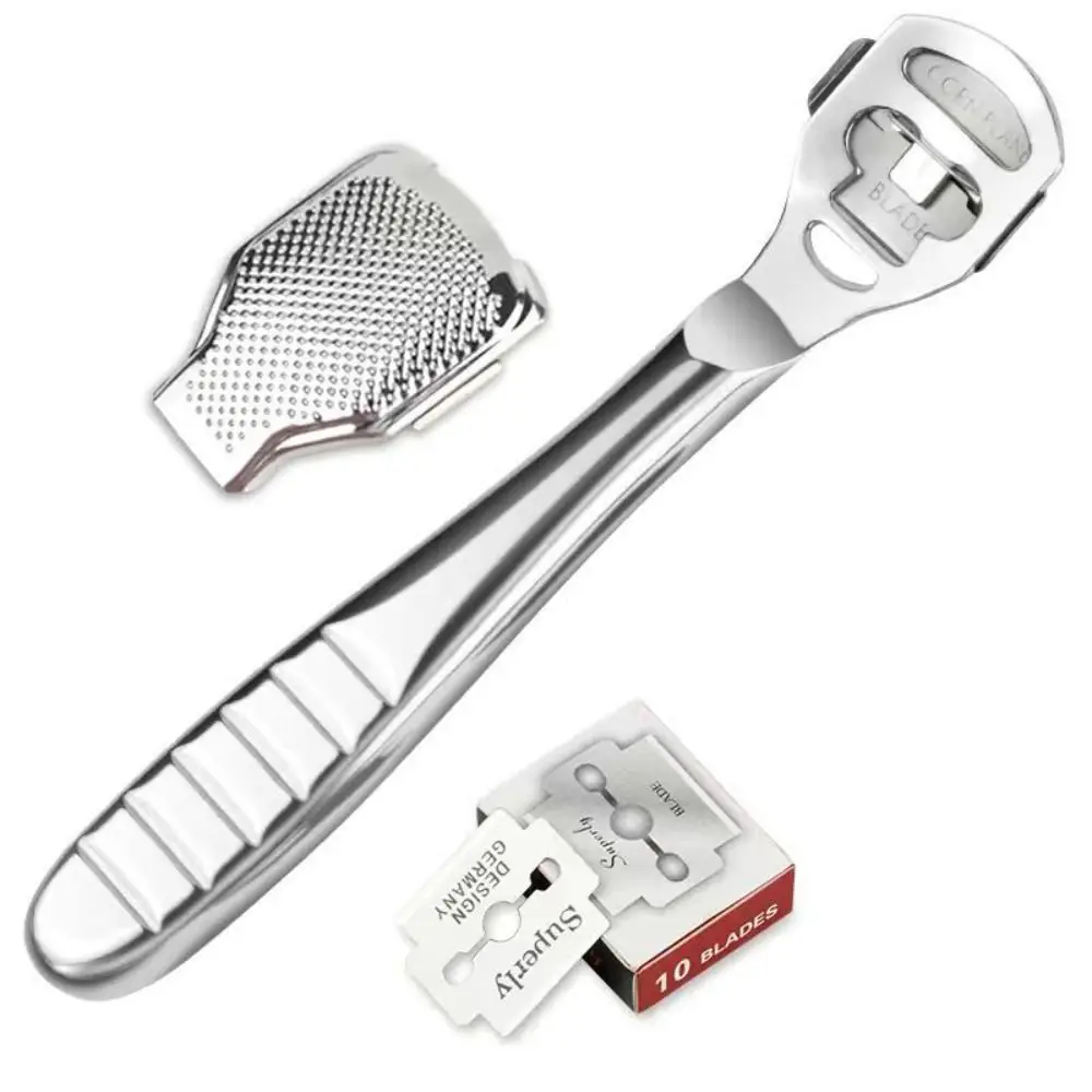 

Stainless Steel Foot Callus Shaver Universal Blades Scrubber Pedicure Razor Tool Hand Feet Heel Foot Care Tools Men Women