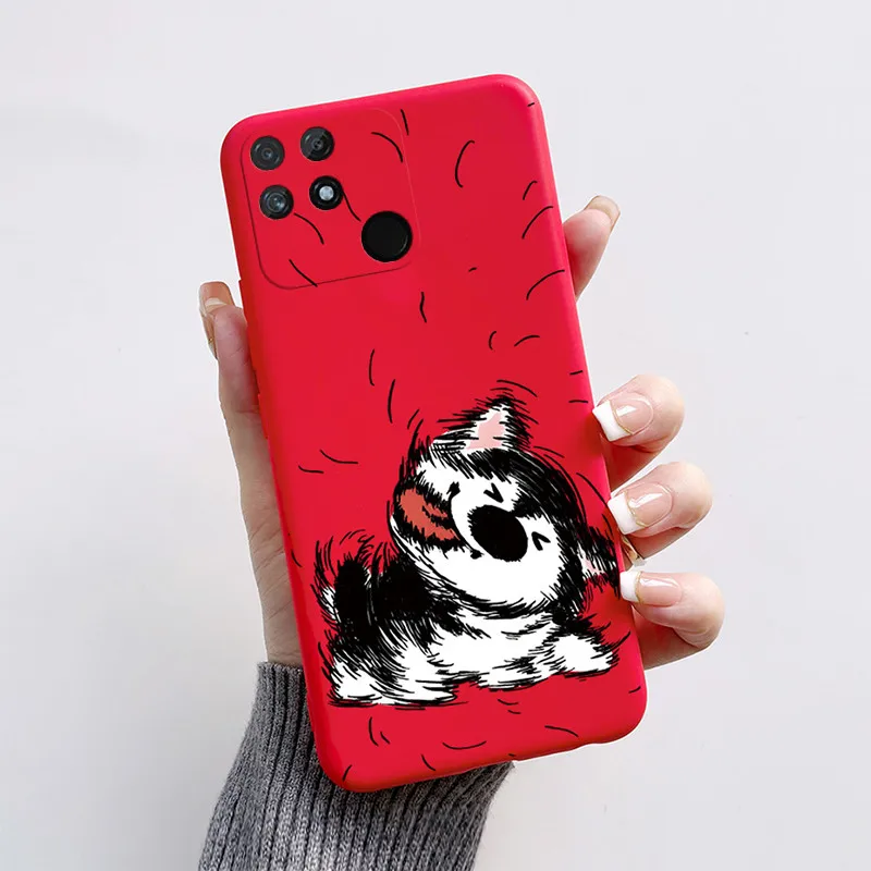 Cute Cat Cartoon Shockproof Soft Silicone TPU Phone Back Cover