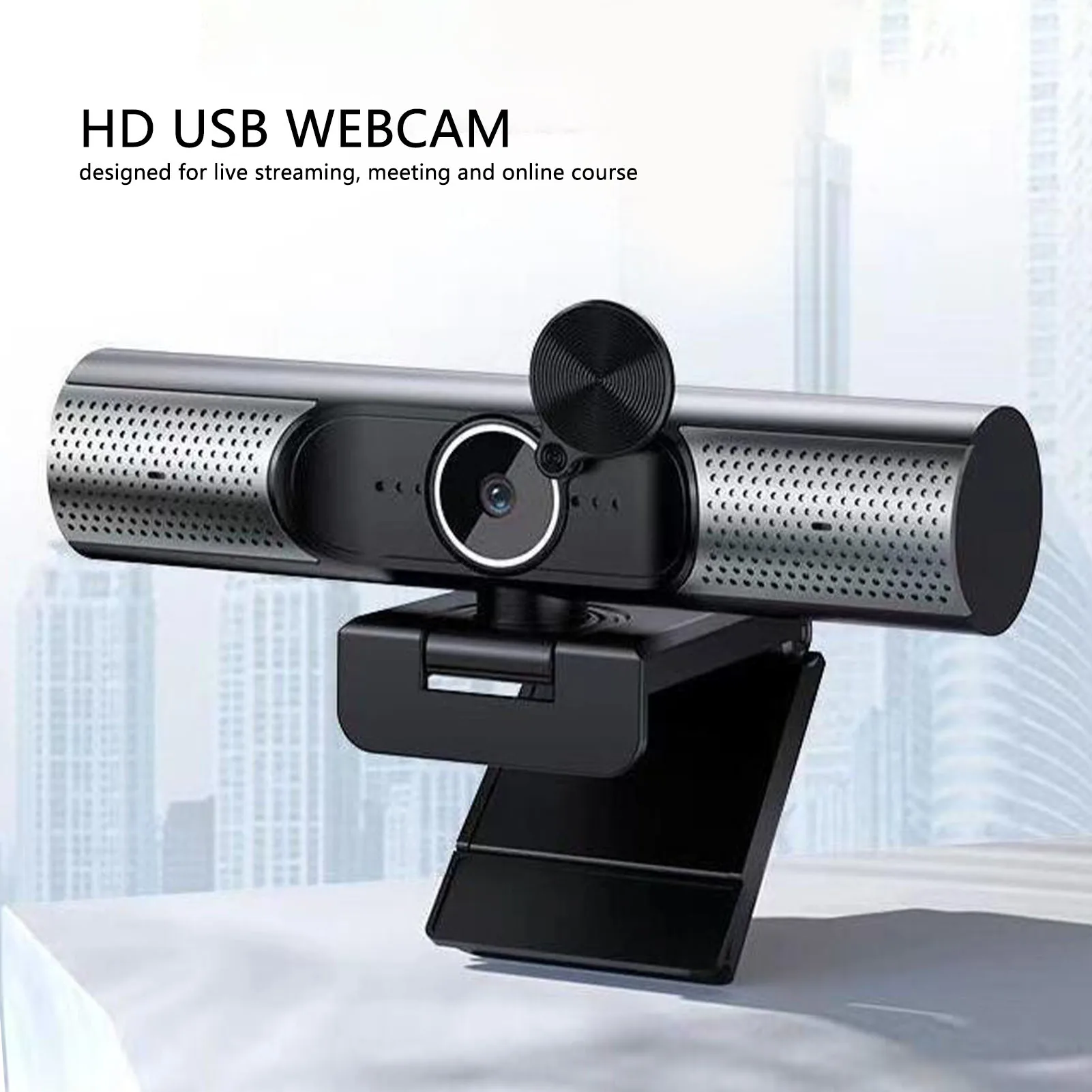 4K Web Cam USB Webcam 2K 1080P 30fps Auto Focusing HiFi Speaker Noise Reduction Mic PC Camera for Desktop Laptop Video Chat 2