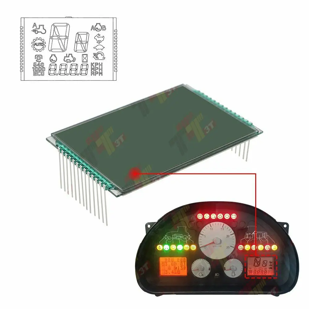 Pixel Lcd Javító Kijelző A Massey Ferguson Mf 6400 6470 6490 Traktorok Műszerfürt Képernyője