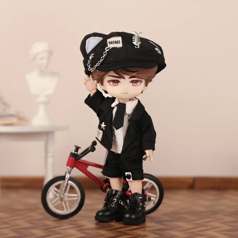 ob11 Clother Cute Uniform Molly Doll Gentleman Suit Clothes Shirt Tie Decoration Fishbone Razor Hat 12 Points Bjd GSC Body 4
