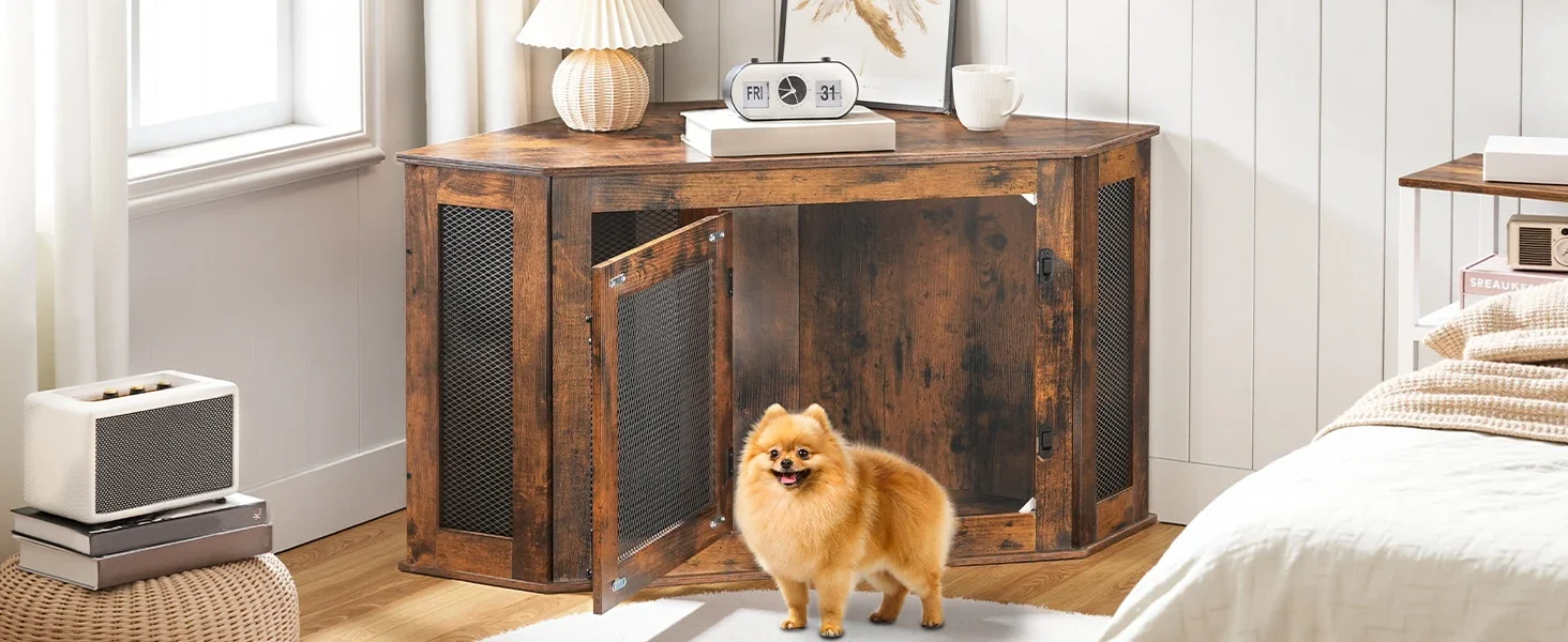 Corner Dog Crate Furniture