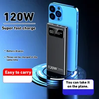 200000mAh 120W Fast Charging Power Bank Super Ultralarge Capacity For Mobile Power External Battery For Iphone Xiaomi Vivo 2
