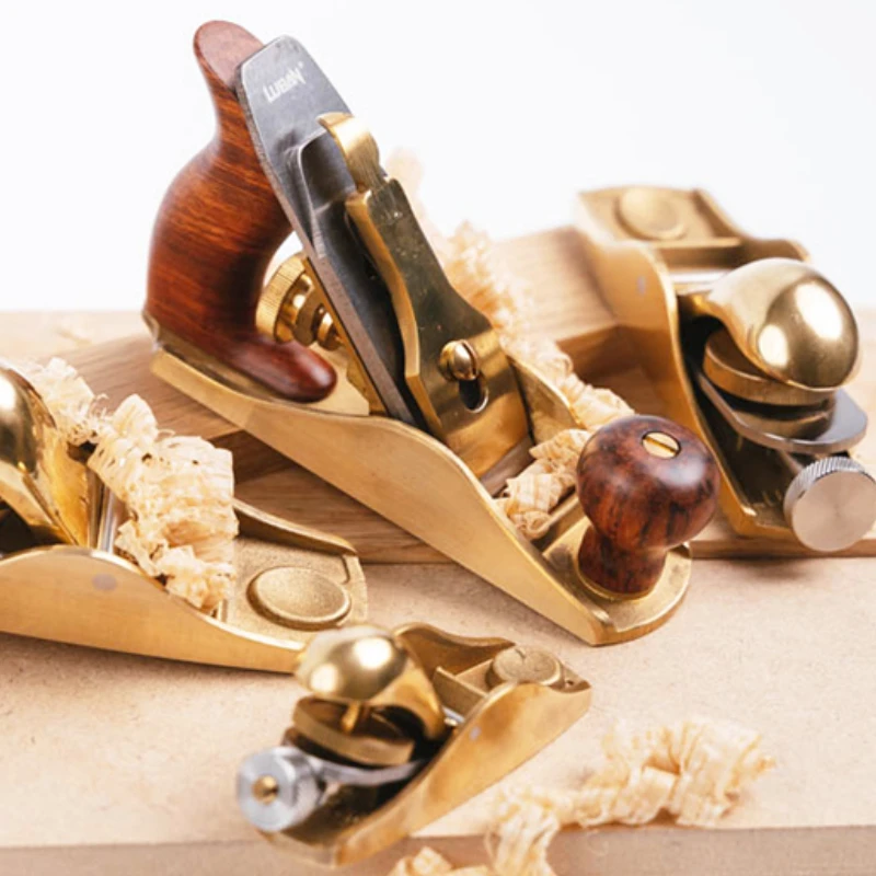 황동 짧은 목재 대패, 목공 트리밍 모따기, 소형 DIY 대패, 목재 수동 디버링 도구, 140mm, 12/20 도
