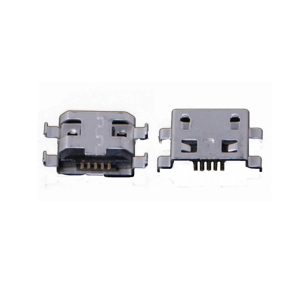 

10Pcs Micro USB Type B Female 5Pin Socket 4Legs SMT SMD Soldering Connector
