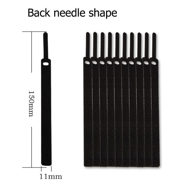 Nylon Cable Ties 20CM Organizer Wire Winder Hook Loop Strap on Charging Cable Earphone Mouse Cord Office Management