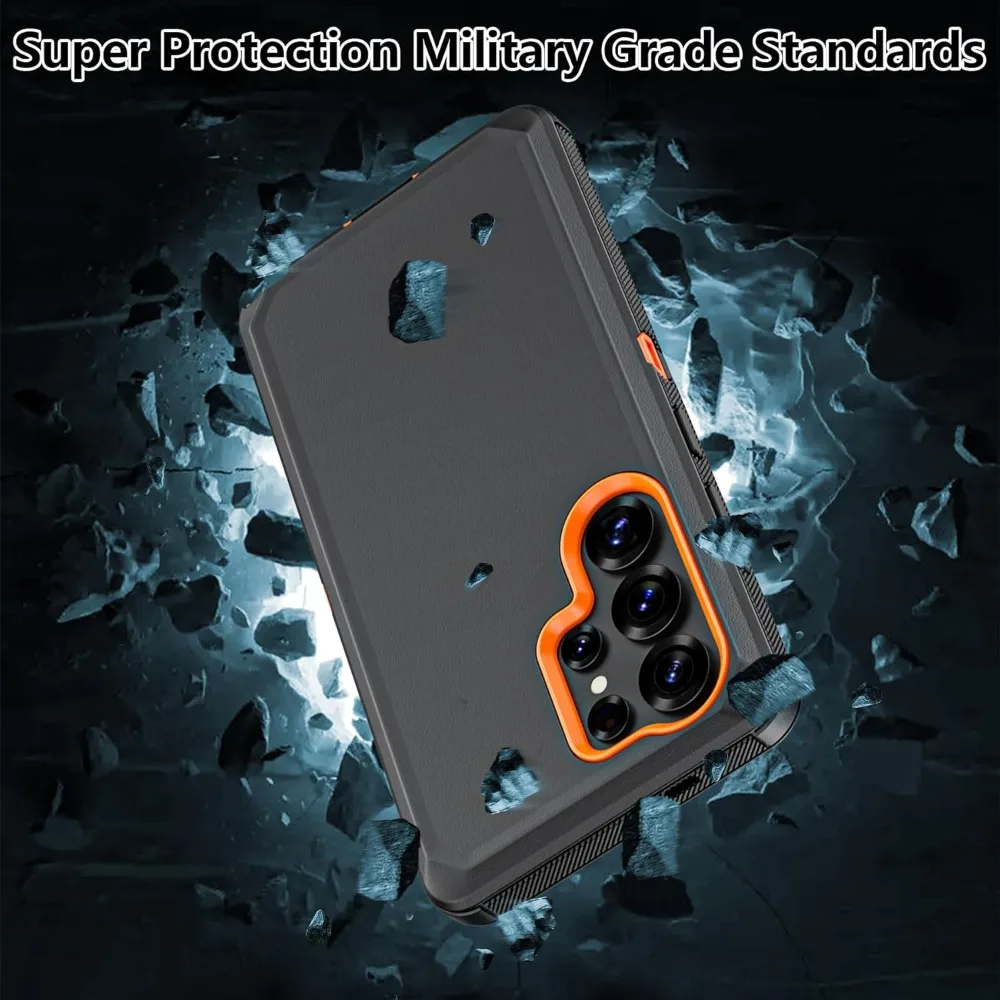 Heavy Duty Rugged Defender Armor Case with Belt Clip and Anti-Drop Protection
