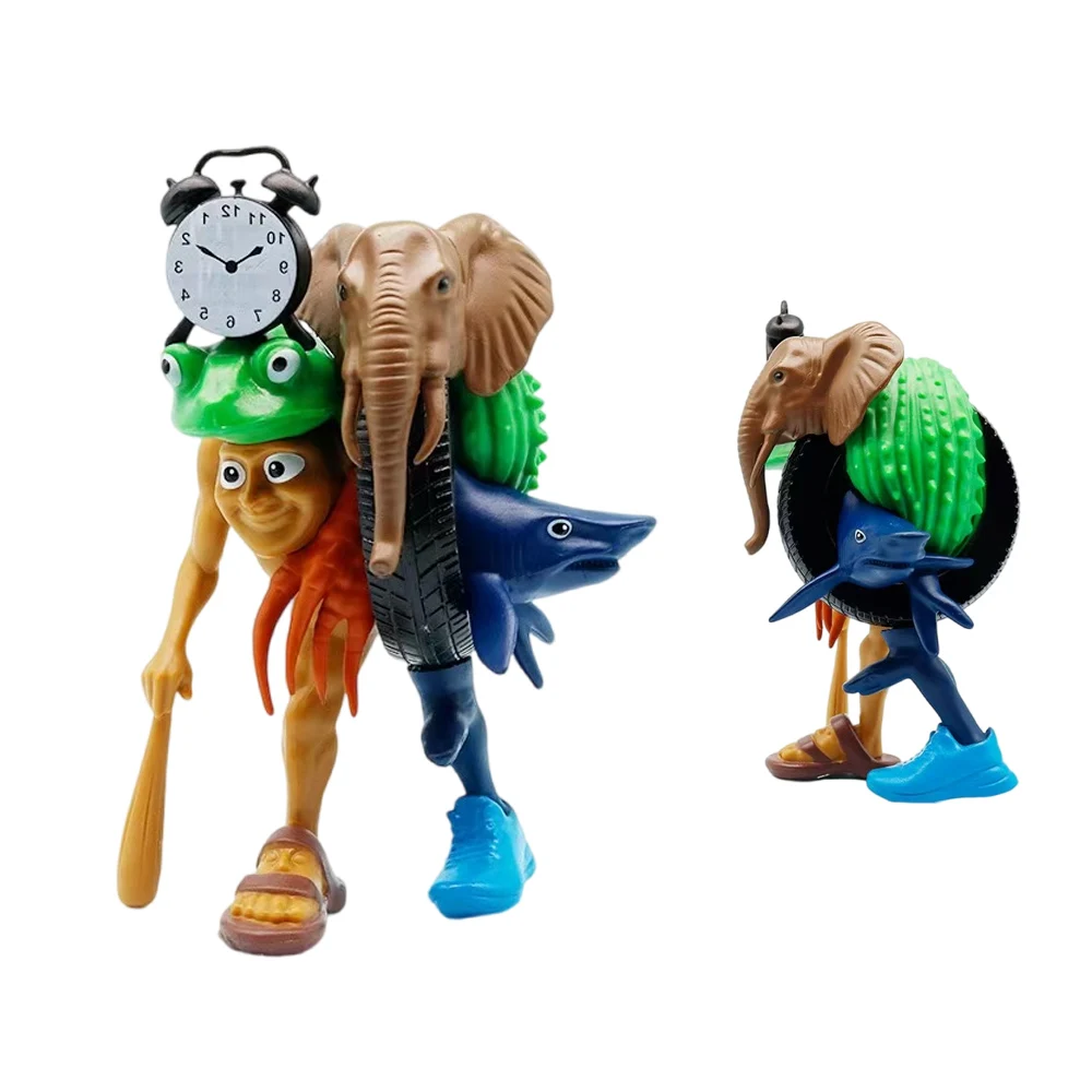 YiLianDa Italian Brainrot Figuren - Witzige Meme-Figuren Für Regal & Büro