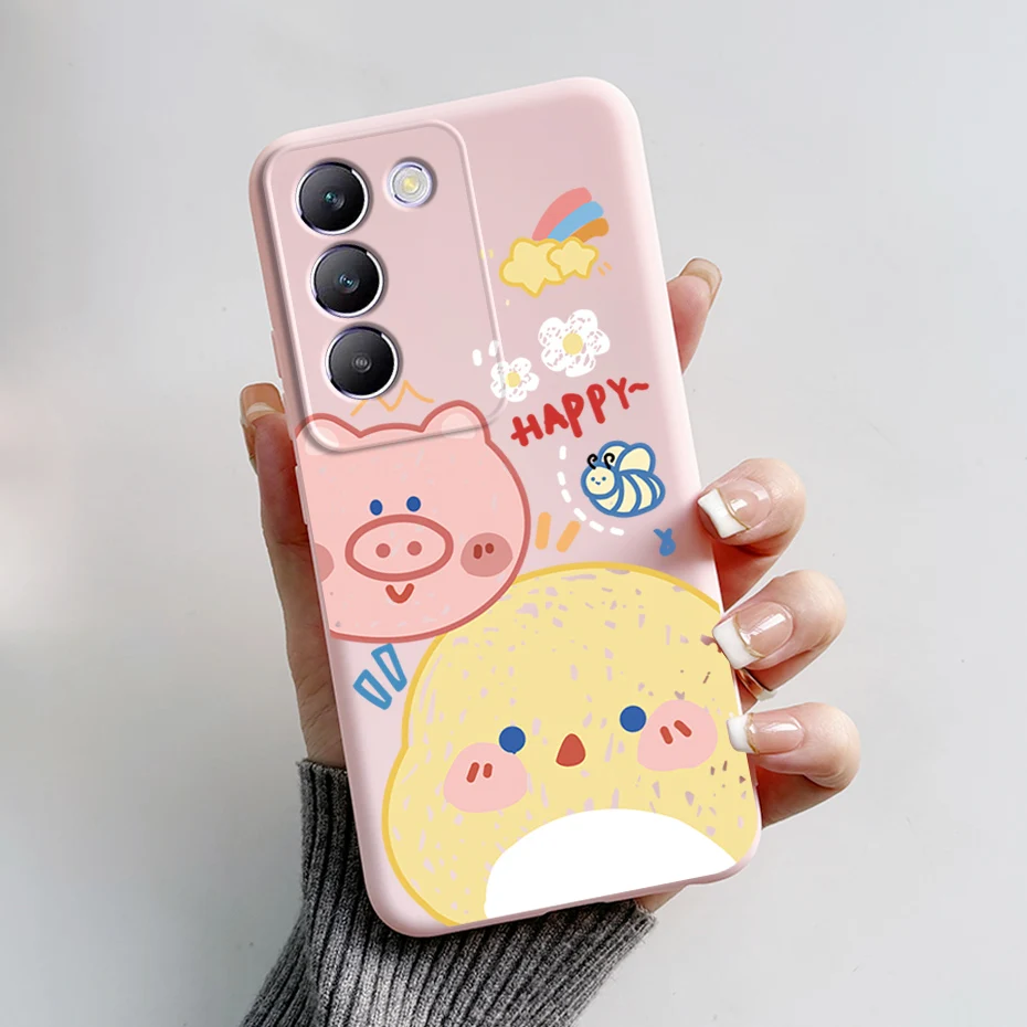 Stylish Painted Soft Silicone Phone Case Cover - Enhanced Protection Bumper