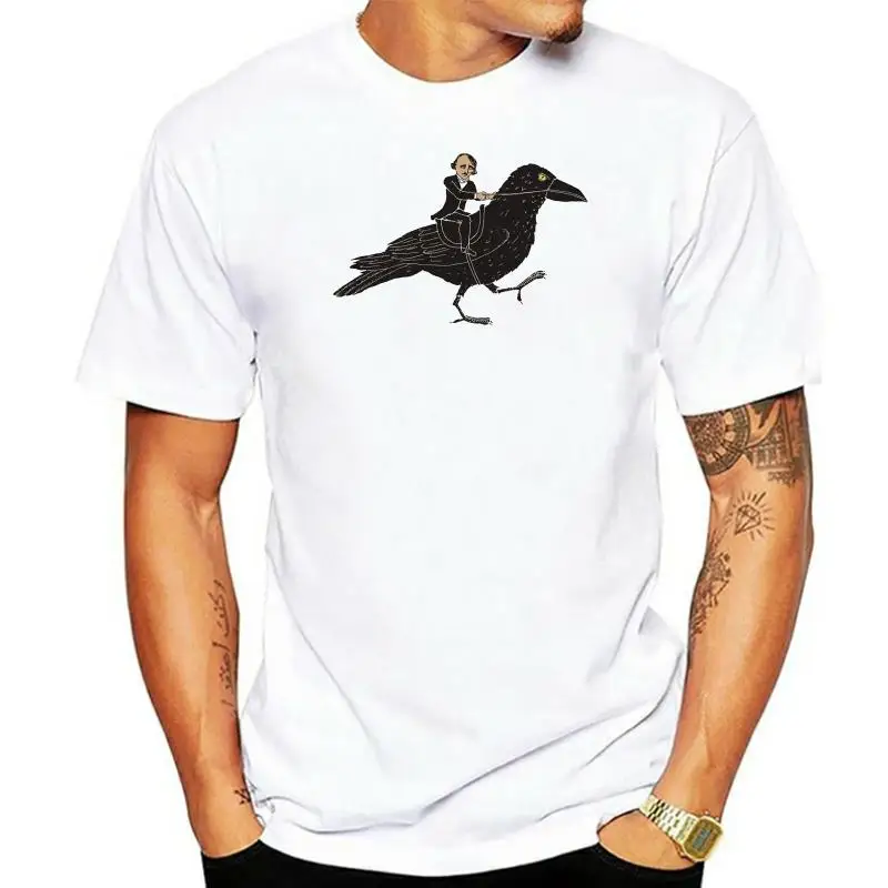 T-Shirt Poe E Raven Poe Raven Spooky Autography Edgar Allen Poe Poe T Shirt Nevermore Gothic Literature Melanconia Horror Writer