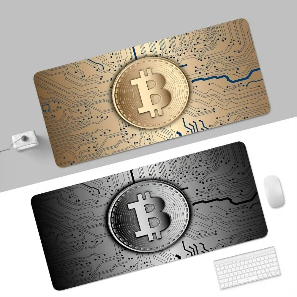 Money Dollar Bitcoin Animation Office Computer Desk Mat Table Keyboard ...