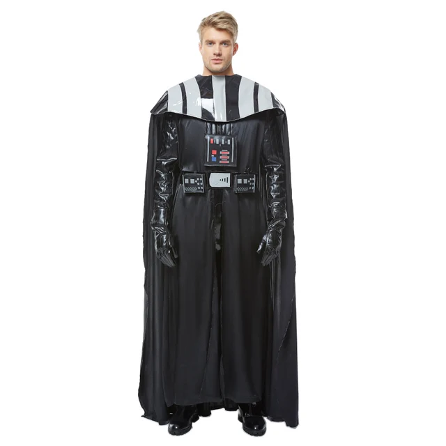 Darth Cosplay Vader Costume tuta mantello gilet uniforme nera