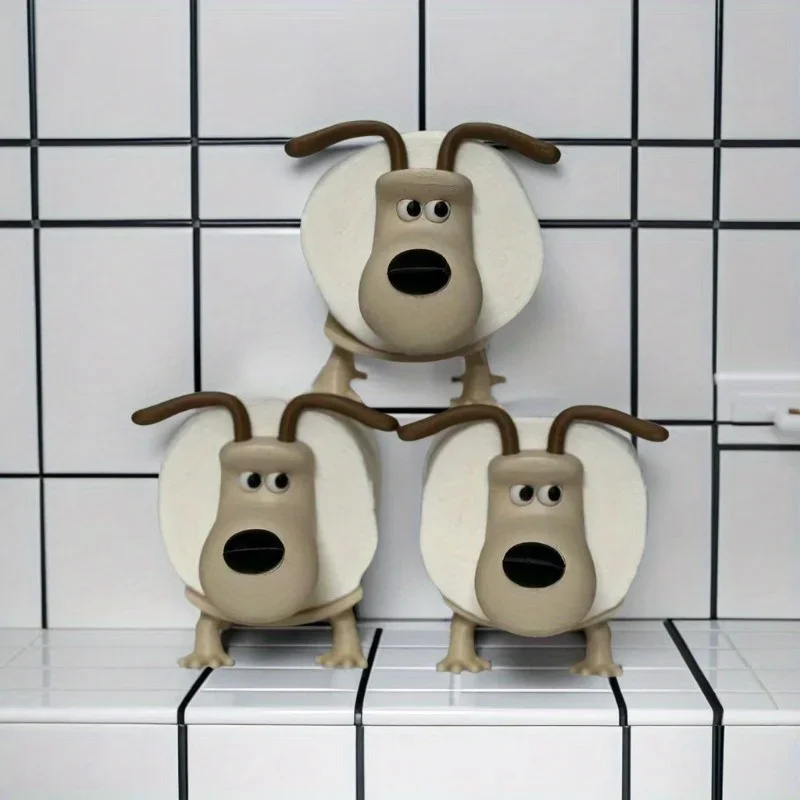 Puppy Toilet Paper Holder Decor 4