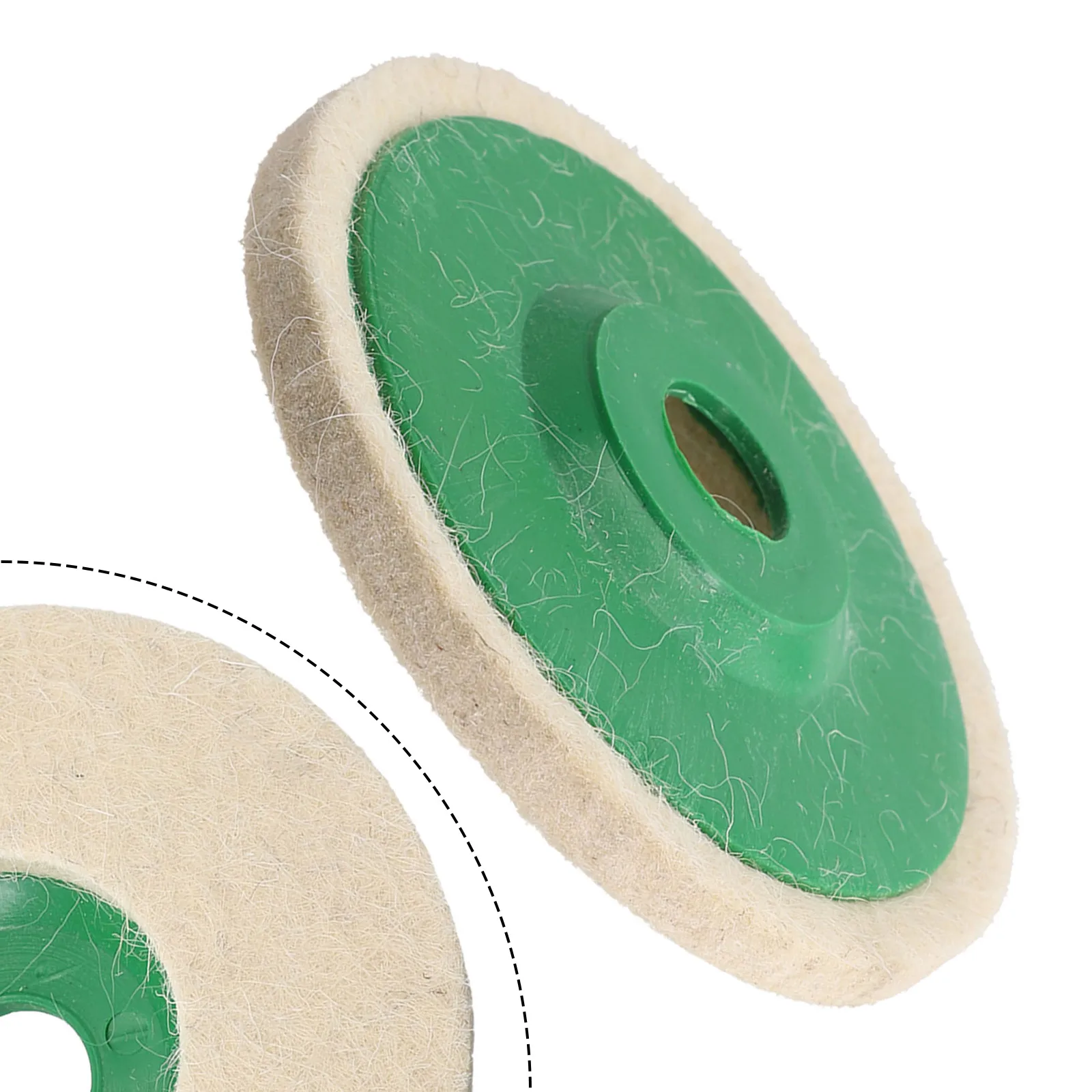 

Tool Polishing Pad 125mm Green Wool Felt Disc 1Pcs 5in Tool Grinding Wheel Abrasive High Quality Wool Polishing Pad