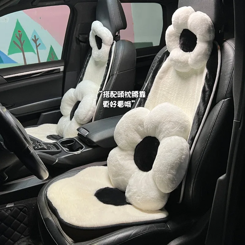 

Winter Car Seat Cushion Plush, Warm and Comfortable Car Seat Cushion Ins Internet Red Car Seat Cushion All-season Universal