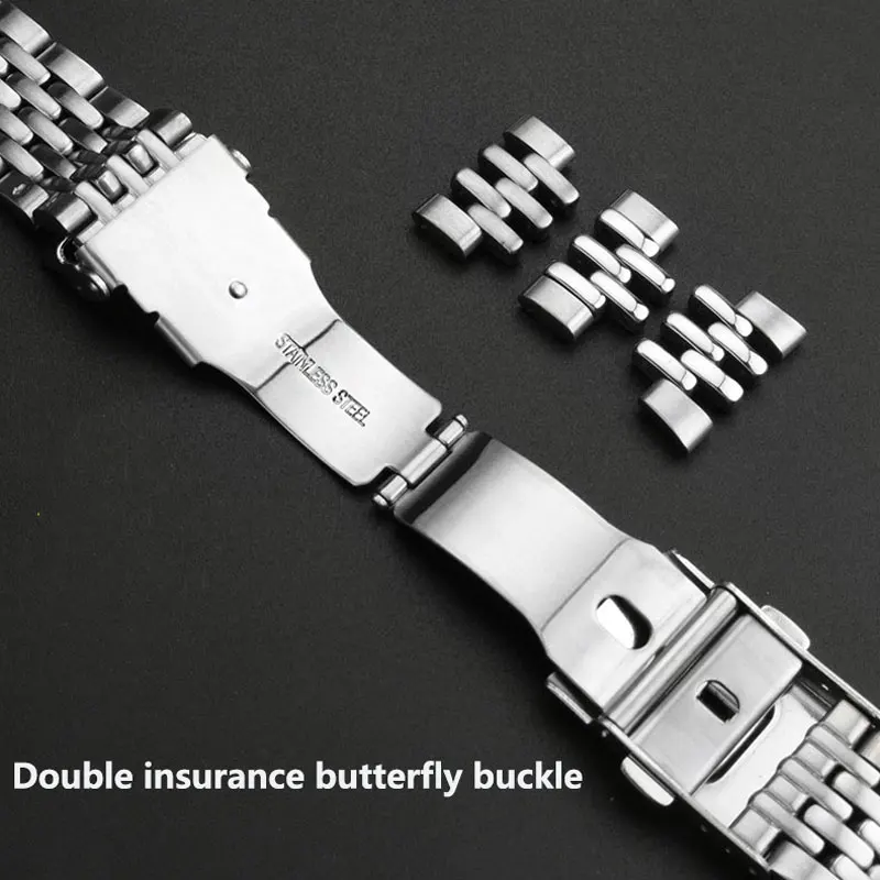 Enhanced Stainless Steel Watch Band - 22mm Strap for Seiko Water Ghost Series