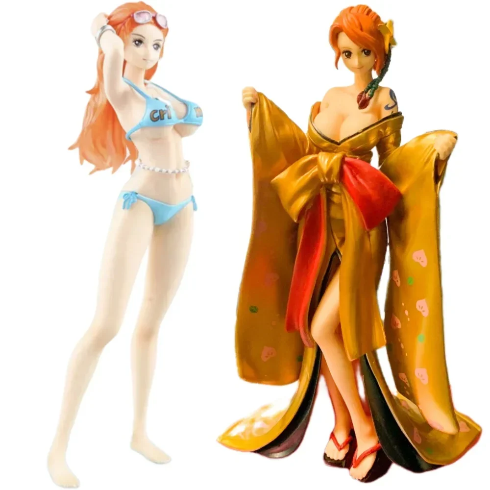 

Фигурки героев аниме MegaHouse Nami POP, оригинальный Цельный купальник с длинными волосами, пикантные экшн-фигурки, коллекционные модели, игрушки, праздничные подарки