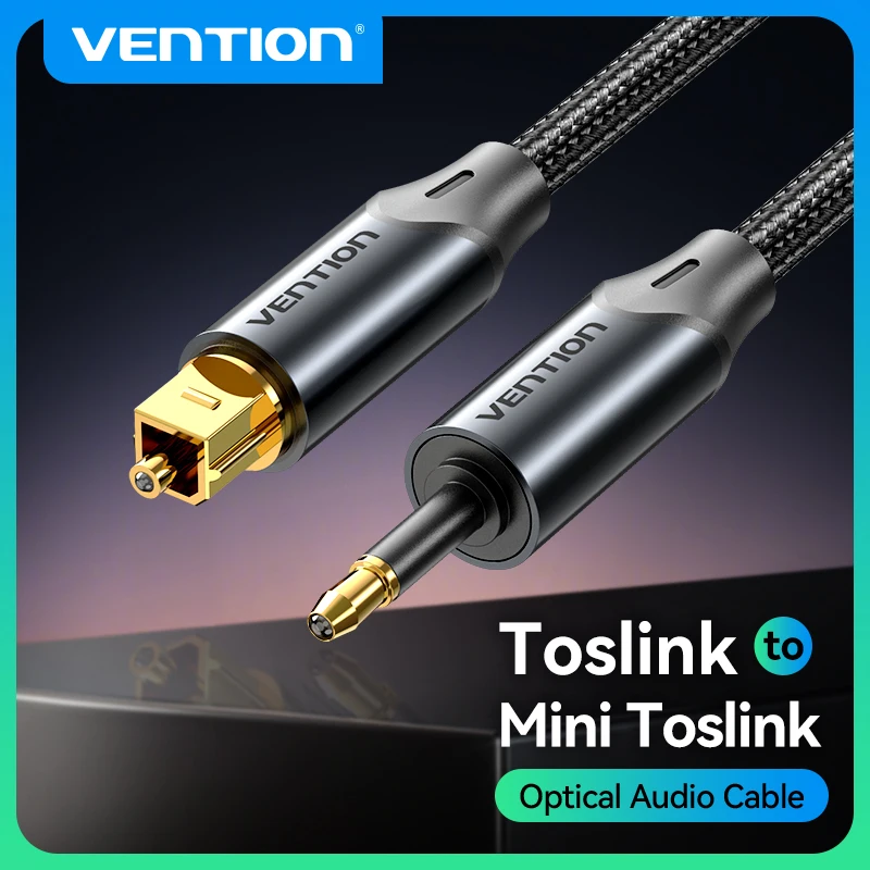 Vention toslink spdif cabo coaxial 3.5mm cabo de áudio óptico digital para amplificadores blu-ray xbox 360 ps4 soundbar cabo de fibra