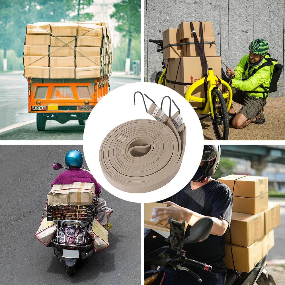 2.54M Bungee Cords with Hooks Strong Elastic Motorcycle Bicycle Elastic Luggage Rope Cord Bikes Rope Tie Motorcycle Accessories