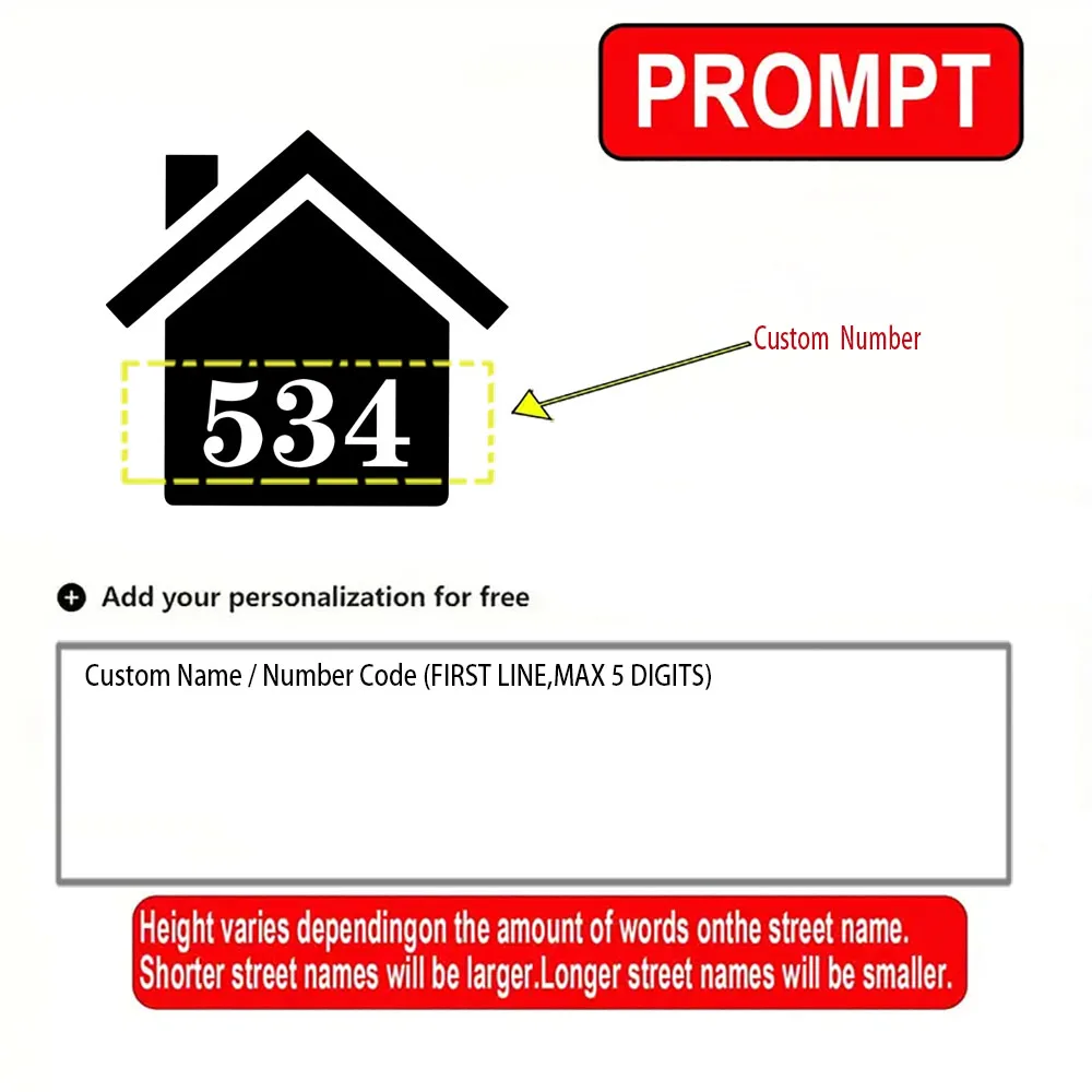 1pc Cool Customized Number Trash Can Identification Vinyl Waterproof, Abrasion-resistant, Season-resistant Stickers Indoor and O 6