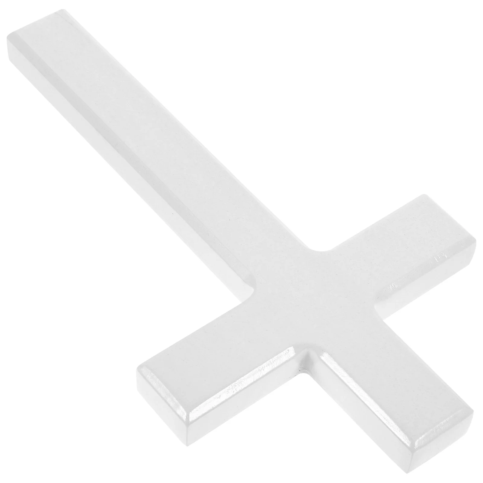 

White Wooden Wall Cross Christian Handmade Antique Plaque Hanging Crucifix Spiritual Religious Church Home Decor